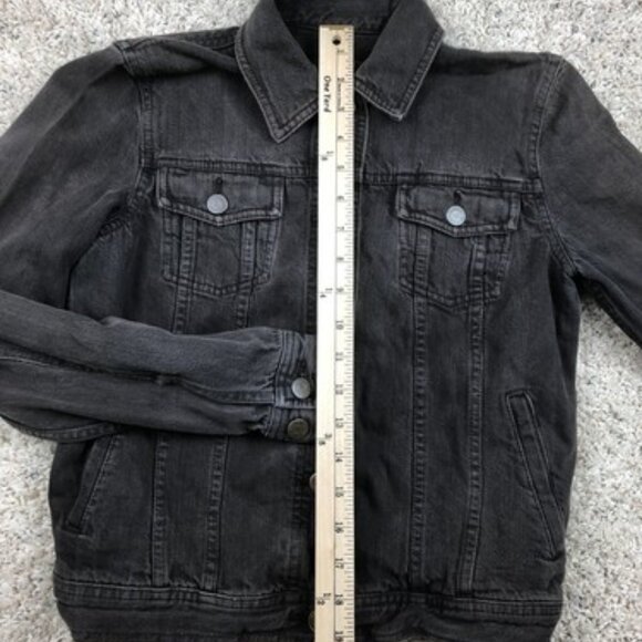 Lauren Jeans Co Ralph Lauren Denim Button Casual Jacket Women XS Brown Denim - Picture 6 of 9